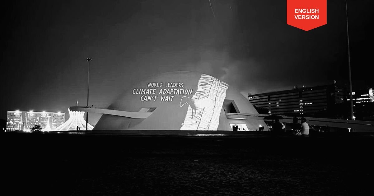 Climate Adaptation was the theme of the artistic intervention promoted on October 13 by the Talanoa Institute in Brasília.