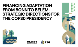 Avoiding a Finance Deadlock: The Need and Opportunity for Presidency Leadership on Adaptation Finance ahead of COP 30