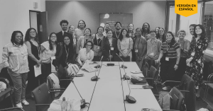 Reunión bilateral realizada en Bonn con miembros de la Fuerza de Tarea Adaptación y Patricia Espinosa, diplomática mexicana que presidió la COP16. Foto: Reproducción/Instituto Talanoa.