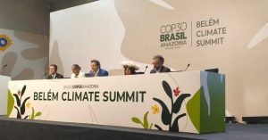 COP30 - Belém/PA - 06.11.2025 - Entrevista coletiva sobre o Fundo para Florestas Tropicais para Sempre, TFFF. Foto: Ester Athanásio/Instituto Talanoa.